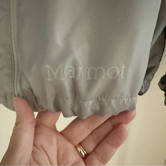 Marmot Windbreaker Rain Jacket Outdoor Lightweight Full Zip Mens Medium - Picture 5 of 14